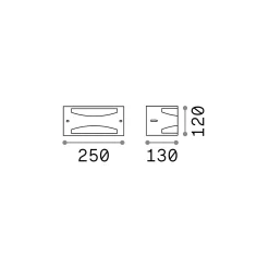 Ideal-Lux - Lampada outdoor REX-3 AP1 , 25 x 12 x h13 cm,<Dmora Online