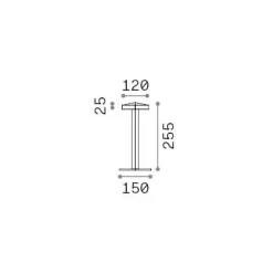 Ideal-Lux - Lampada outdoor TOKI TL , 15 x 15 x h26 cm,<Dmora Online