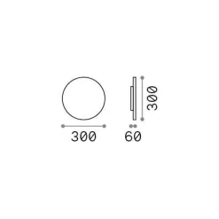 Ideal-Lux - Lampada outdoor PUNTO AP D30 , 30 x 30 x h6 cm,<Dmora Outlet