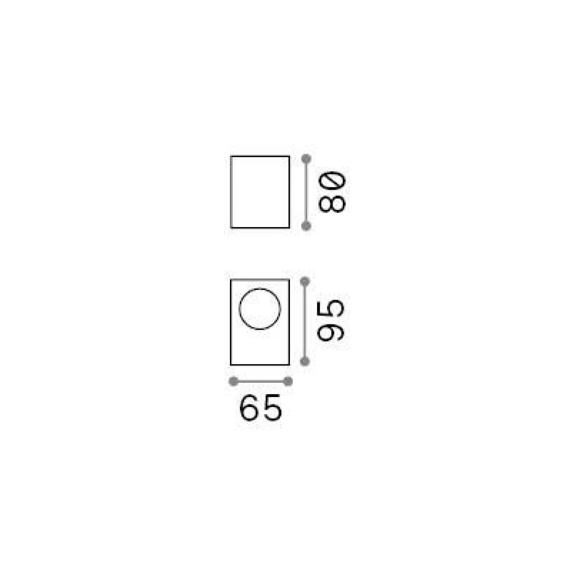 Ideal-Lux - Lampada outdoor UP AP1 , 7 x 8 x h10 cm,<Dmora Shop