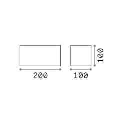 Ideal-Lux - Lampada outdoor ATOM AP D20 , 20 x 10 x h10 cm,<Dmora Cheap