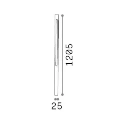 Ideal-Lux - Lampada outdoor JEDI PT H120 , 3 x 3 x h121 cm,<Dmora Clearance