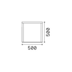 Ideal-Lux - Lampada outdoor IPOTESI PT H50 , 50 x 50 x h50 cm,<Dmora Cheap
