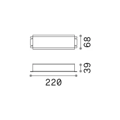 Ideal-Lux - Lampada outdoor ROCKET STARLIGHT THOR DRIVER ON-OFF 185W24Vdc, 22 x 7 x h4 cm,<Dmora Discount