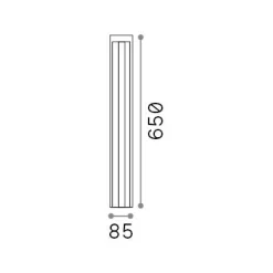 Ideal-Lux - Lampada outdoor KURT PT 4000K, 9 x 9 x h65 cm,<Dmora Fashion