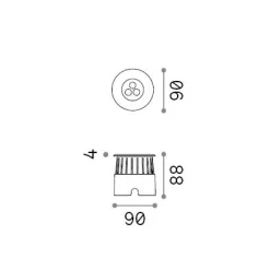 Ideal-Lux - Lampada outdoor FLOOR PT D09, 9 x 9 x h9 cm,<Dmora Cheap