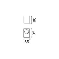 Ideal-Lux - Lampada outdoor UP AP1 , 7 x 8 x h10 cm,<Dmora Clearance