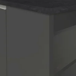 Isola da cucina Abern, 160x90h90 cm, Antracite e Ardesia<Dmora Clearance
