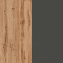 Isola da cucina Abern, 160x90h90 cm, Antracite e Rovere<Dmora Fashion