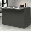 Isola da cucina Analiza, 125x90h90 cm, Antracite e Ardesia<Dmora Outlet