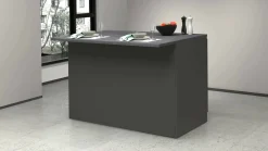 Isola da cucina Analiza, 125x90h90 cm, Antracite e Ardesia<Dmora Outlet
