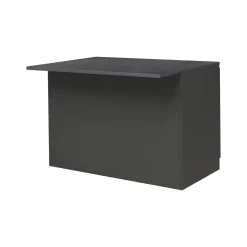 Isola da cucina Analiza, 125x90h90 cm, Antracite e Ardesia<Dmora Outlet