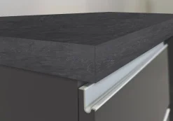 Isola da cucina Analiza, 125x90h90 cm, Antracite e Ardesia<Dmora Outlet