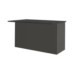 Isola da cucina Tartaro, 155x90h90 cm, Antracite e Ardesia<Dmora Discount