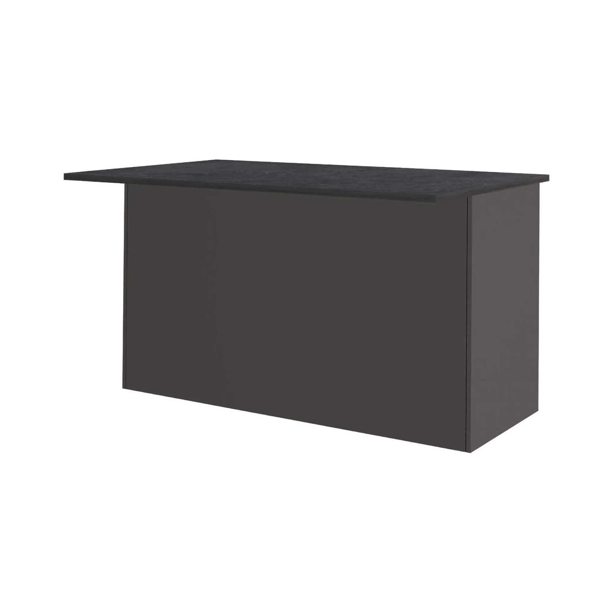 Isola da cucina Tartaro, 155x90h90 cm, Antracite e Ardesia<Dmora Discount