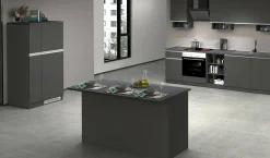 Isola da cucina Tartaro, 155x90h90 cm, Antracite e Ardesia<Dmora Discount