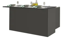 Isola da cucina Tartaro, 155x90h90 cm, Antracite e Ardesia<Dmora Discount
