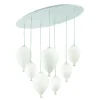 Lampada a sospensione, Lampadario, Luminare sospeso, Lampada a pendente, 80x30h50 cm,<Dmora Best