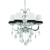 Lampada a sospensione, Lampadario, Luminare sospeso, Lampada a pendente, 62x62h50 cm, Cromo<Dmora Cheap