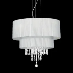 Lampada a sospensione, Lampadario, Luminare sospeso, Lampada a pendente, Made in Italy, 71x71h120 cm,<Dmora Discount