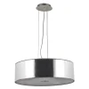 Lampada a sospensione, Lampadario, Luminare sospeso, Lampada a pendente, Made in Italy, 60x60h110 cm, Cromo<Dmora Fashion
