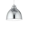 Lampada a sospensione, Lampadario, Luminare sospeso, Lampada a pendente, 26x26h35 cm, Cromo<Dmora Cheap
