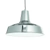 Lampada a sospensione, Lampadario, Luminare sospeso, Lampada a pendente, 35x35h35 cm, Cromo<Dmora Discount