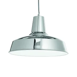 Lampada a sospensione, Lampadario, Luminare sospeso, Lampada a pendente, 35x35h35 cm, Cromo<Dmora Discount