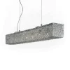 Lampada a sospensione, Lampadario, Luminare sospeso, Lampada a pendente, 101x14h20 cm,<Dmora Online
