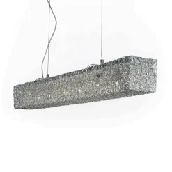 Lampada a sospensione, Lampadario, Luminare sospeso, Lampada a pendente, 101x14h20 cm,<Dmora Online