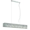 Lampada a sospensione, Lampadario, Luminare sospeso, Lampada a pendente, 99x12h19 cm, Cromo<Dmora Hot