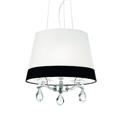 Lampada a sospensione, Lampadario, Luminare sospeso, Lampada a pendente, 40x40h50 cm,<Dmora Cheap