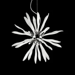 Lampada a sospensione, Lampadario, Luminare sospeso, Lampada a pendente, 50x50h65 cm,<Dmora Clearance