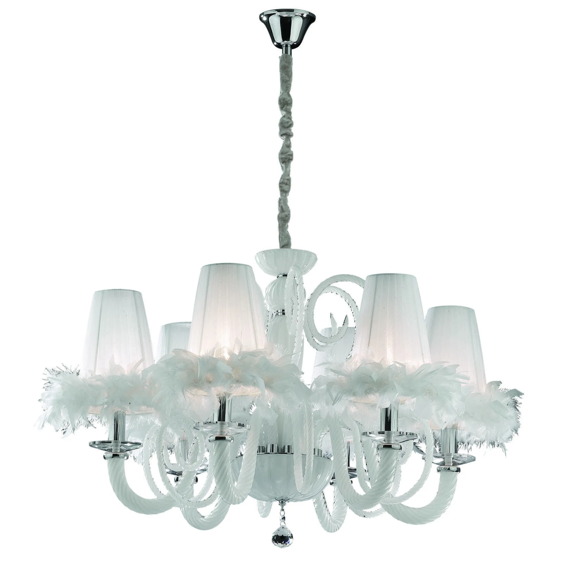 Lampada a sospensione, Lampadario, Luminare sospeso, Lampada a pendente, 90x90h75 cm,<Dmora Sale