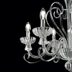 Lampada a sospensione, Lampadario, Luminare sospeso, Lampada a pendente, 72x72h80 cm,<Dmora Cheap