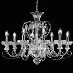 Lampada a sospensione, Lampadario, Luminare sospeso, Lampada a pendente, 78x78h80 cm,<Dmora Best