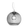Lampada a sospensione NEMO SP1 D40 FUME', Lampadario, Luminare sospeso, Lampada a pendente, 40x40h62 cm,<Dmora Discount