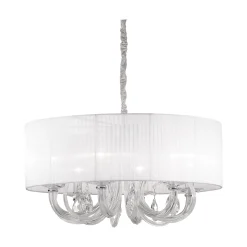 Lampada a sospensione SWAN SP6, Lampadario, Luminare sospeso, Lampada a pendente, 69x69h59 cm,<Dmora Best