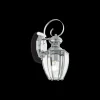 Lampada da parete, Luminaria da parete, Luce a muro, Faretto a muro, 13x11h28 cm, Cromo<Dmora Outlet
