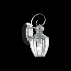 Lampada da parete, Luminaria da parete, Luce a muro, Faretto a muro, 13x11h28 cm, Cromo<Dmora Discount