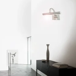 Lampada da parete, Luminaria da parete, Luce a muro, Faretto a muro, 27x14h14 cm, Cromo<Dmora Online