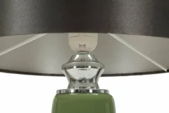Lampada da tavolo Castino, 33x33 h57 cm, Bianco e Grigio<Dmora Best Sale