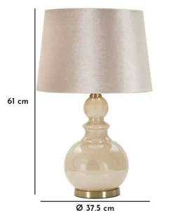 Lampada da tavolo Casto, 38x38 h61 cm,<Dmora Clearance