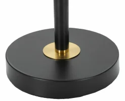 Lampada da tavolo Chiaroscuro, 25x25 h48 cm, Nero e Oro<Dmora Clearance