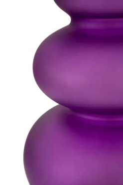 Lampada da tavolo Genovesi, 40x40 h70 cm, Viola e Giallo<Dmora Discount