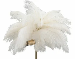 Lampada da tavolo Sinopia, Bianco e Oro, 40x40 h55 cm<Dmora Store