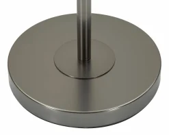 Lampada da terra Andevenno, 43x43 h163 cm, Bianco e Grigio<Dmora Clearance