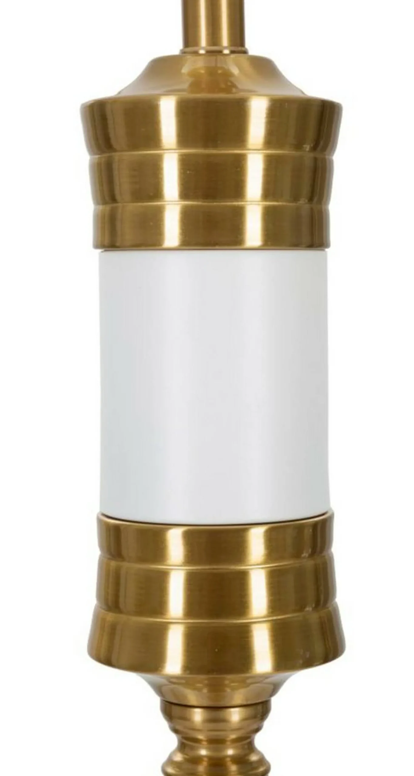 Lampada da terra Grisaille, 41x41 h160 cm, Bianco e Oro<Dmora Best Sale
