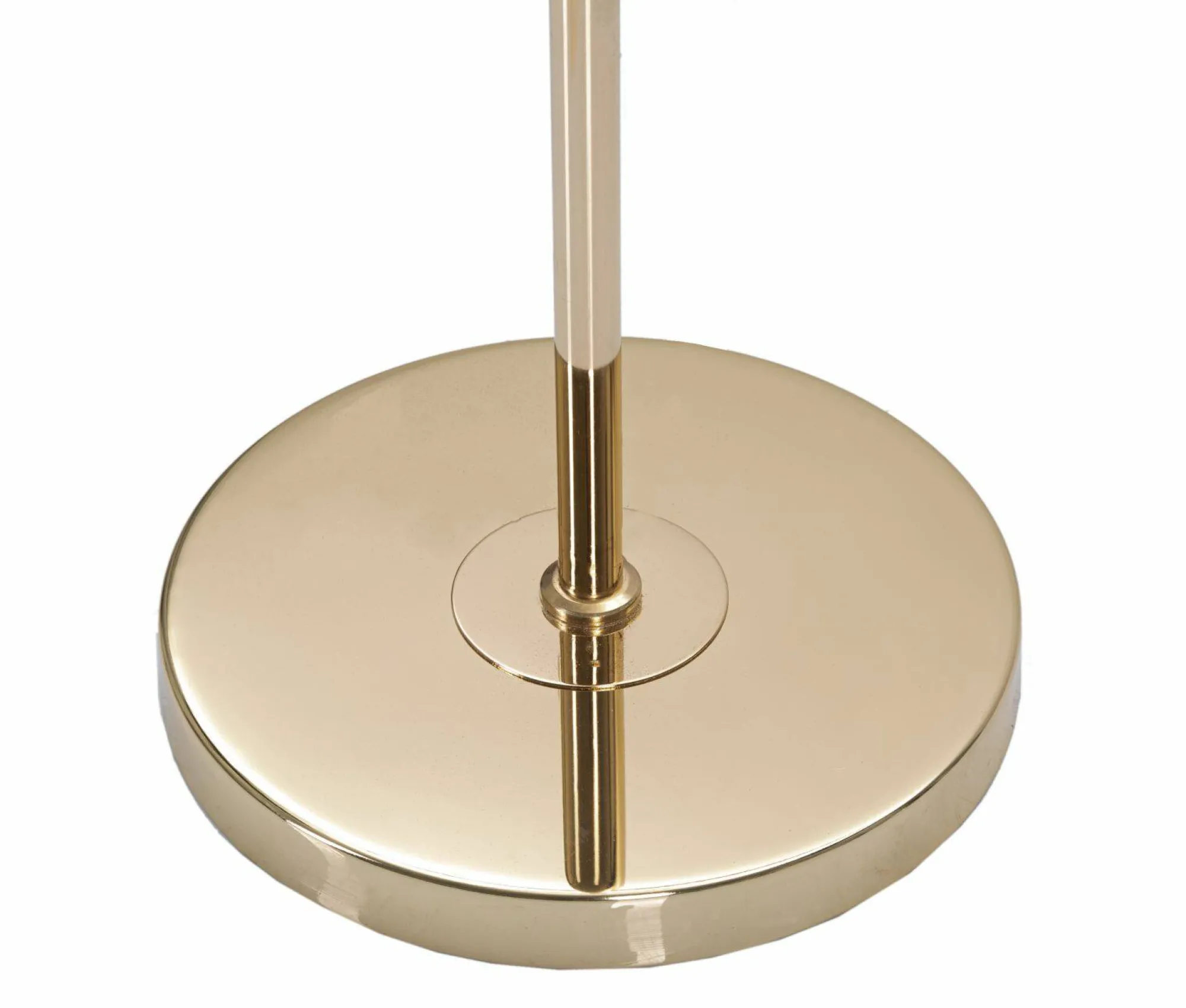 Lampada da terra Inchiostro, 40x40 h161 cm, Bianco e Oro<Dmora Outlet