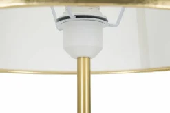 Lampada da terra Murales, 61x61 h154 cm, Bianco e Oro<Dmora Best